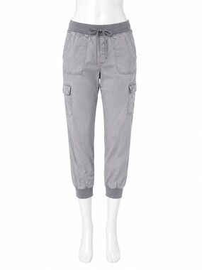 American Eagle Cargo Jogger Pants Gray Utility Drawstring Ankle Joggers S